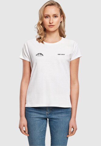 Merchcode Shirt 'Barely Awake' in Weiß: predná strana