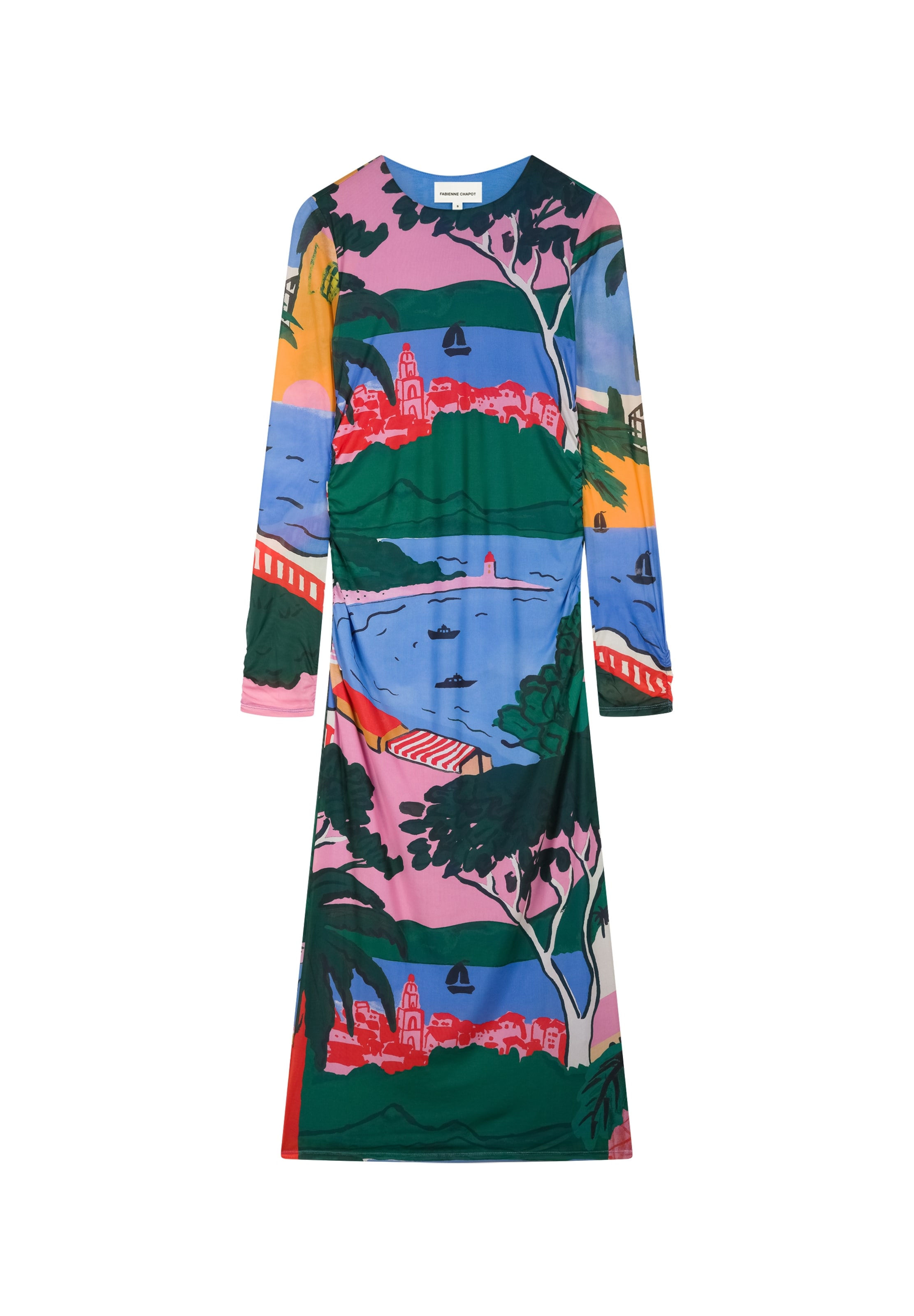 Robe Fabienne Chapot en mélange de couleurs : devant