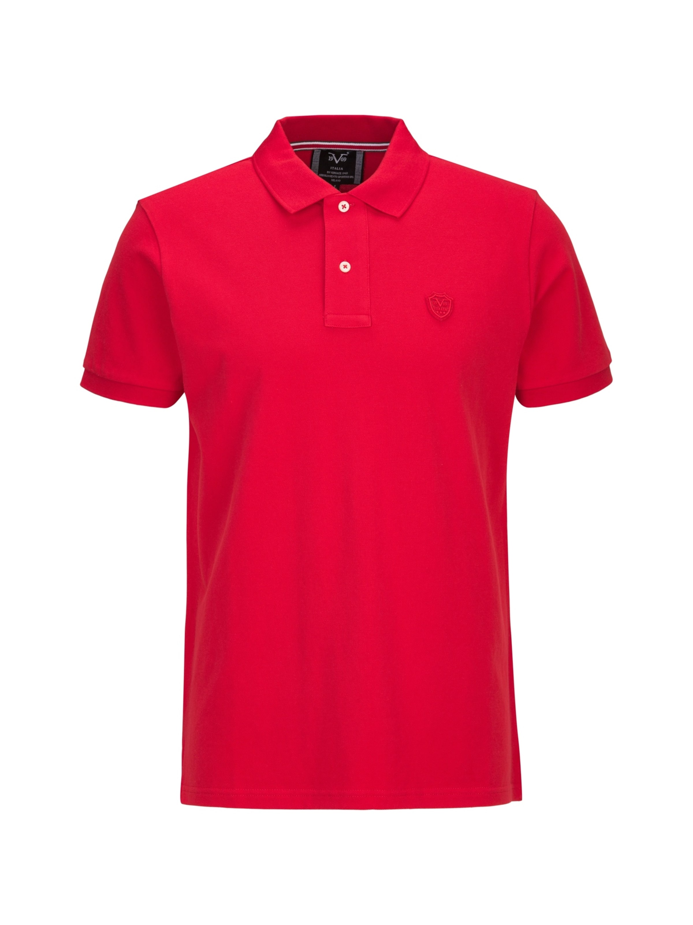 19V69 ITALIA Poloshirt 'Emilio' in Rot: Vorderseite
