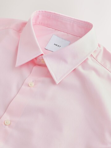 Next Slim fit Button Up Shirt in Pink