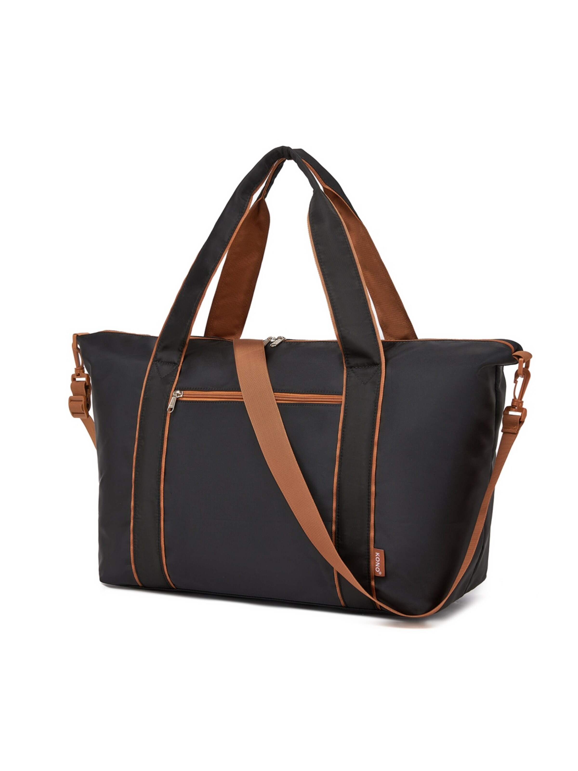 Kono Travel Bag in Black: front