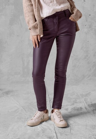 CECIL Slim fit Pants in Purple