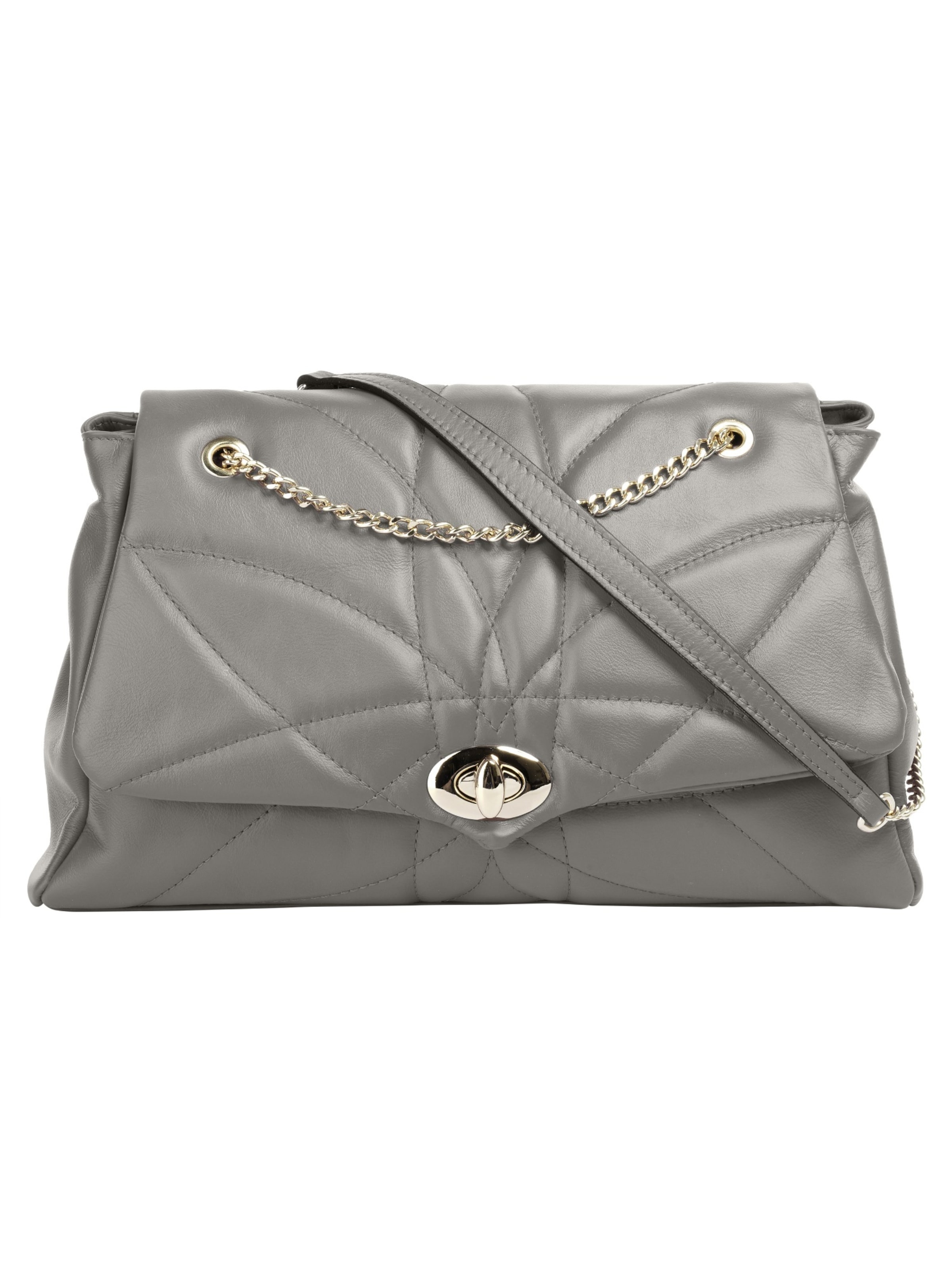 Cluty Crossbody Bag in Grey: front