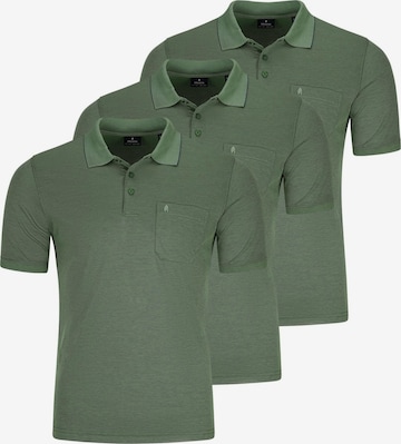 Ragman Shirt 'Basic' in Groen: voorkant