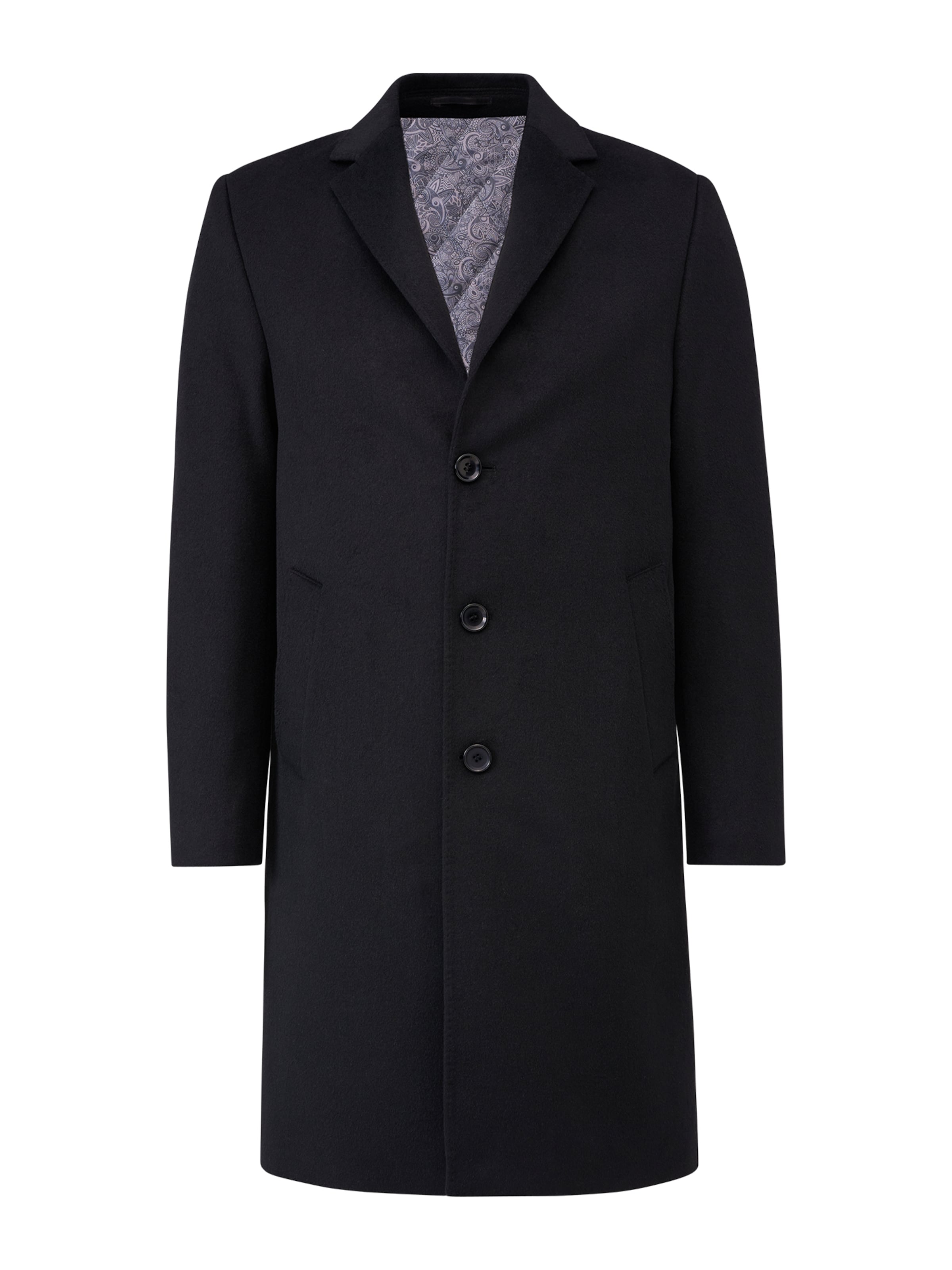 RICANO - Abrigo de entretiempo en negro: frente