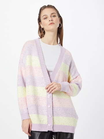 Olivia Rubin Strickjacke  'MIKA' in Lila: predná strana