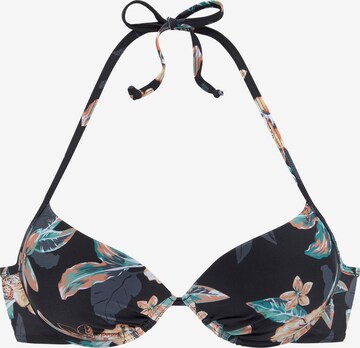 VENICE BEACH Push-up Bikini in Schwarz: predná strana