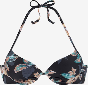 VENICE BEACH Push-up Bikini in Zwart: voorkant