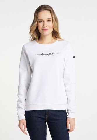 DreiMaster Maritim Sweatshirt in White: front