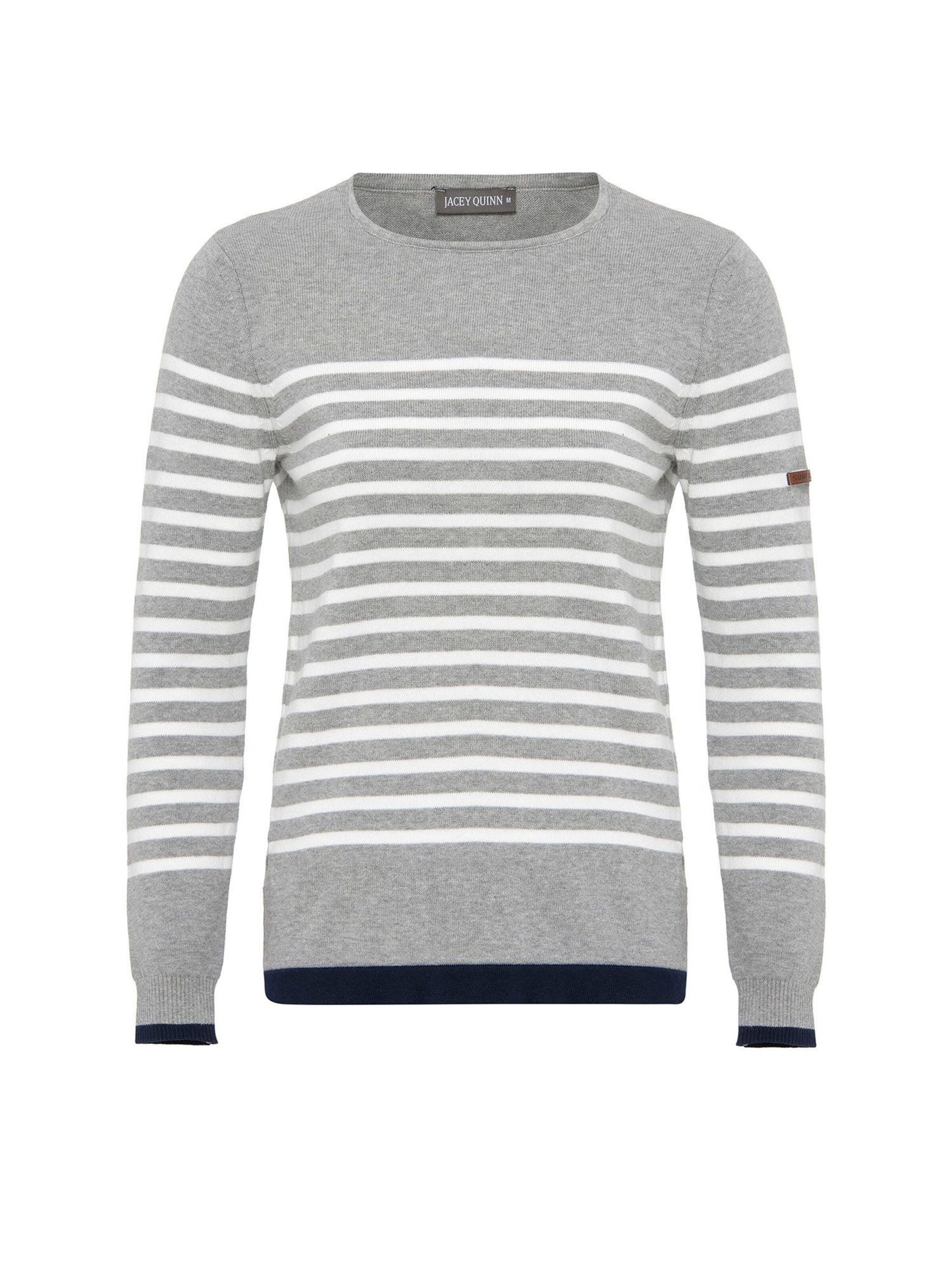 Jacey Quinn Пуловер в сиво: отпред