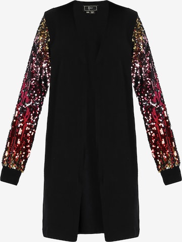 faina - Cárdigan en negro: frente