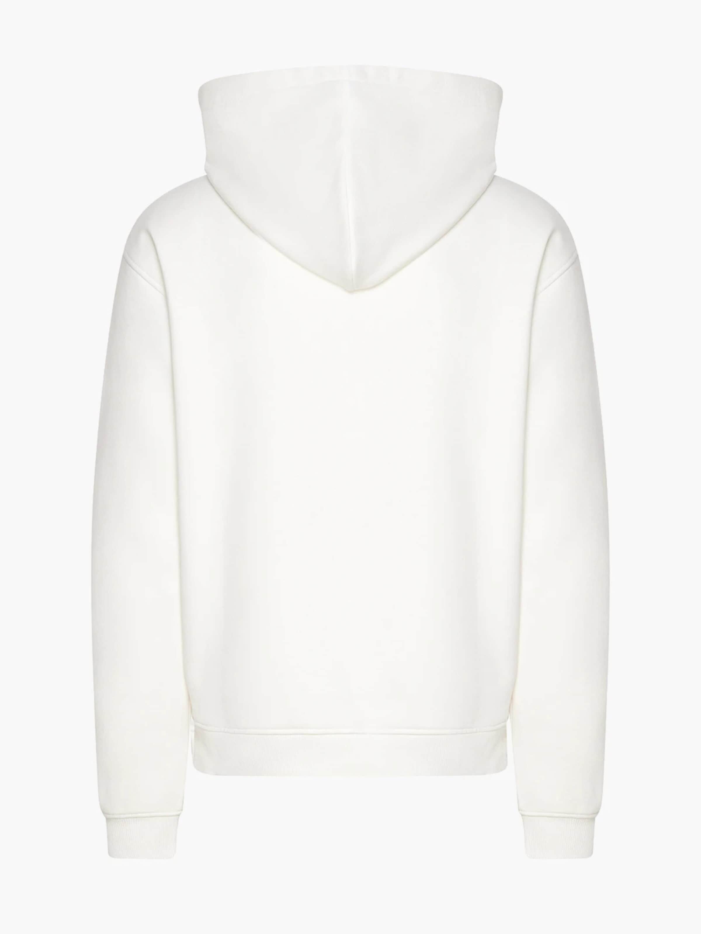 Sweat-shirt 'Relaxed Zip' cfab (formerly creamy fabrics) en blanc