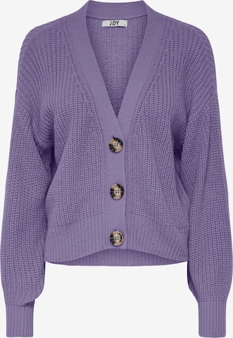 JDY Knit Cardigan 'JUSTY' in Purple: front