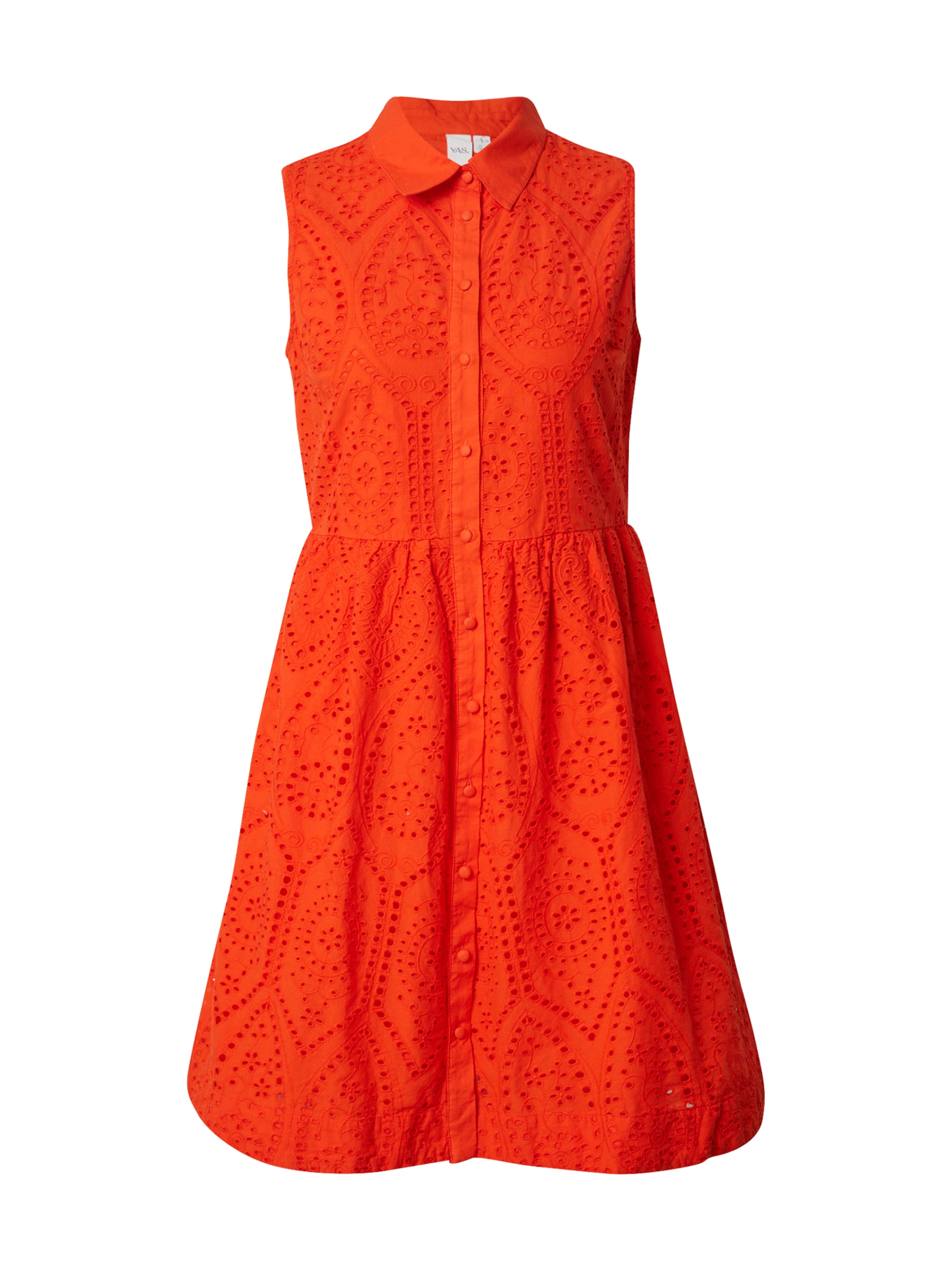 YAS Skjortklänning 'YASHOLI' i röd: framsida