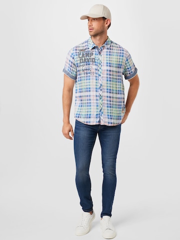 CAMP DAVID Regular fit Button Up Shirt in Blue