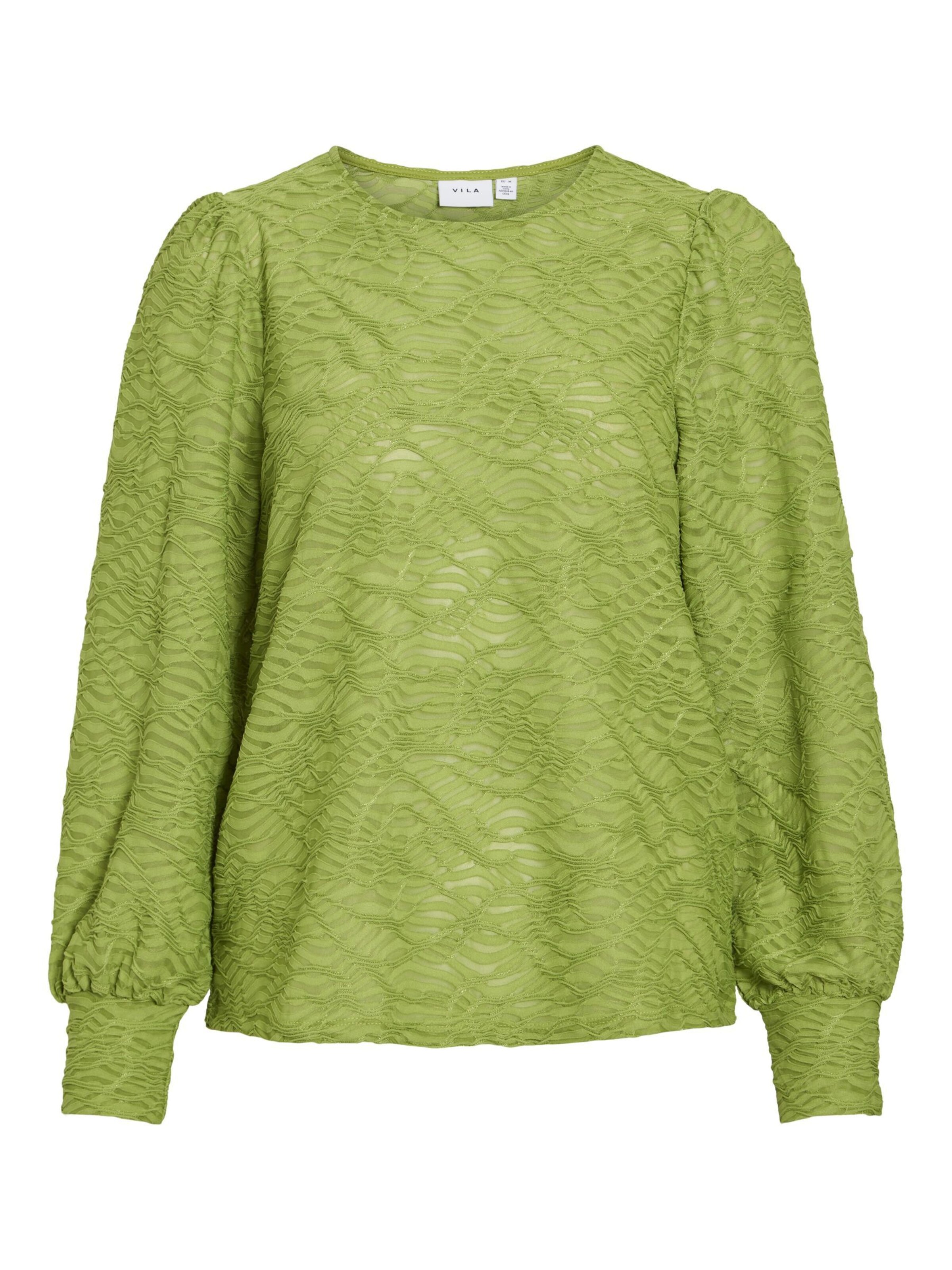 VILA Blouse in Groen: voorkant