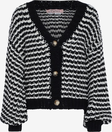 juoda paino Kardiganas: priekis