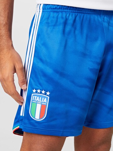 ADIDAS PERFORMANCE Štandardný strih Športové nohavice 'Italy 23 Home' - Modrá