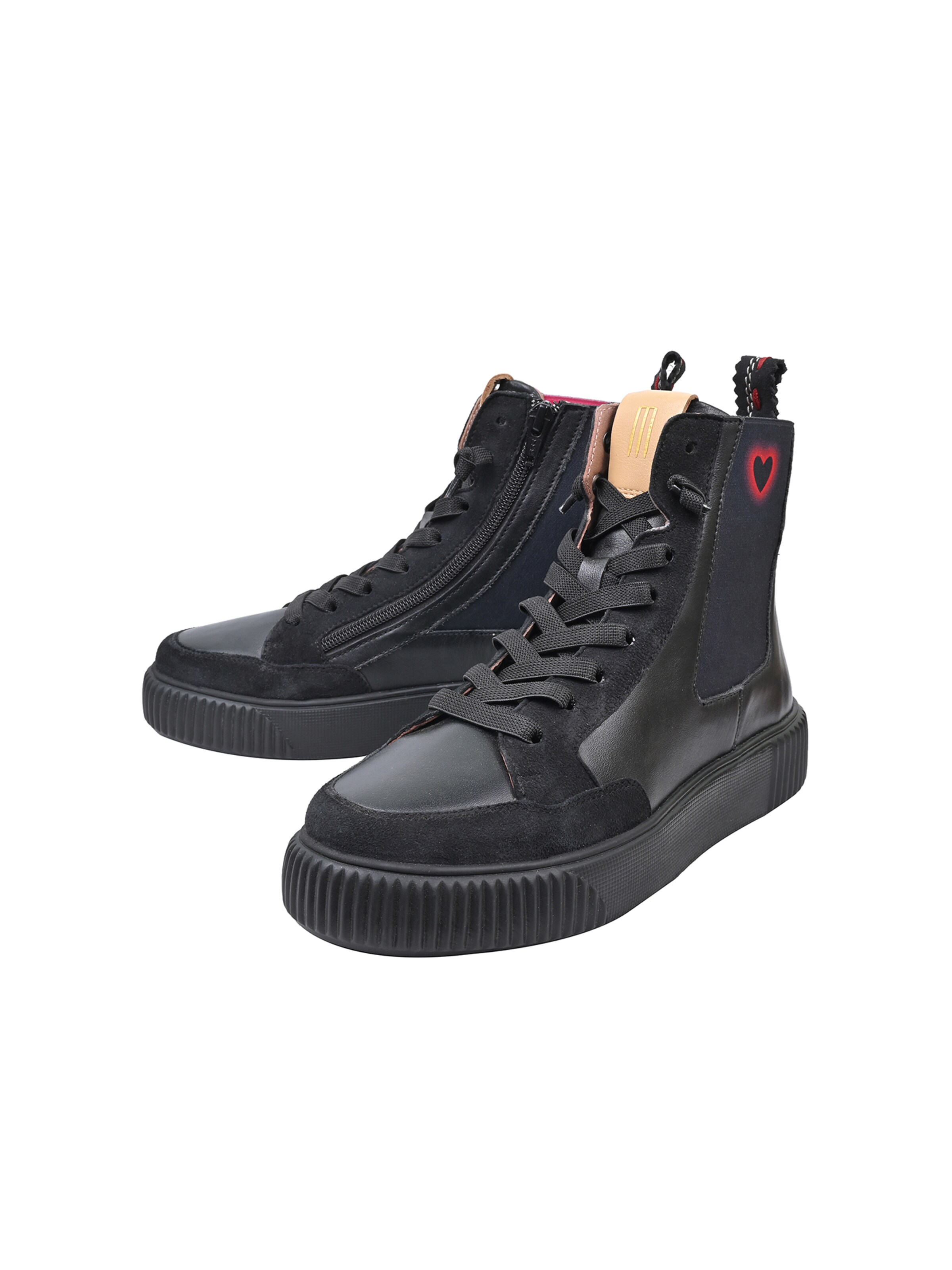 Crickit Sneakers hoog 'Sonia' in Zwart