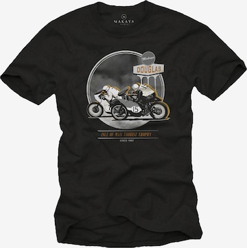 MAKAYA Shirt in Schwarz: Vorderseite