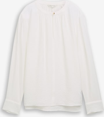 Chemisier TOM TAILOR en blanc : devant