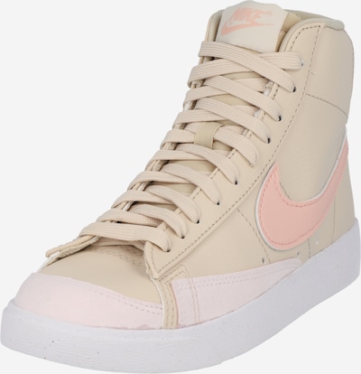 Nike Sportswear Sneakers hoog 'BLAZER MID 77 NEXT NATURE' in de kleur Lichtbruin / Zalm roze / Rosa / Wit, Productweergave