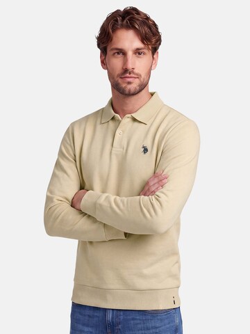 U.S. POLO ASSN. Sweatshirt in Beige