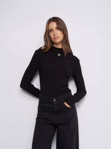 Pull-over Salsa Jeans en noir : devant