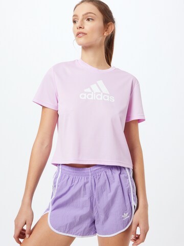 ADIDAS SPORTSWEAR Performance Shirt in Purple: front