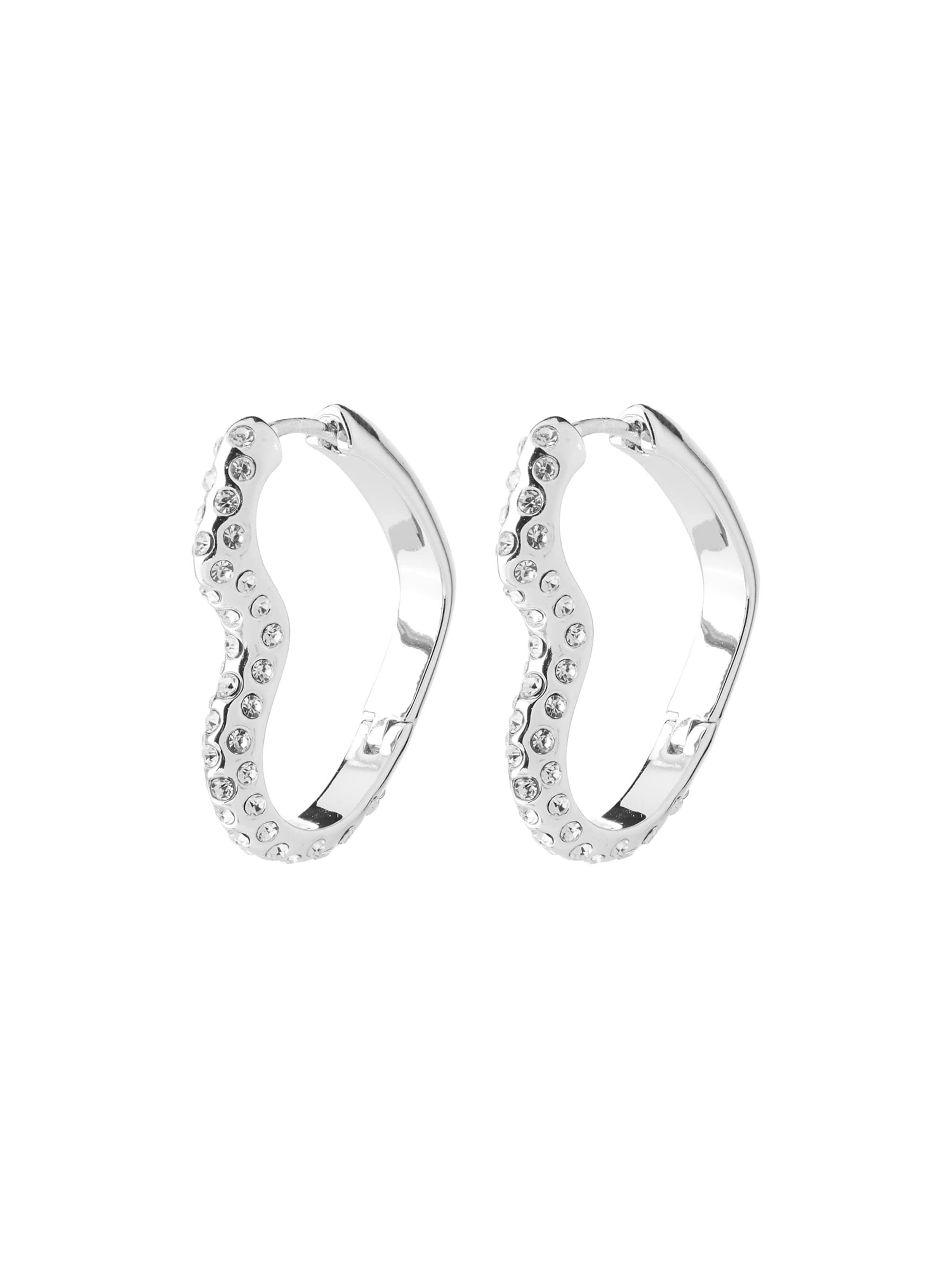 Pilgrim Earrings 'Sora' in Silver: front