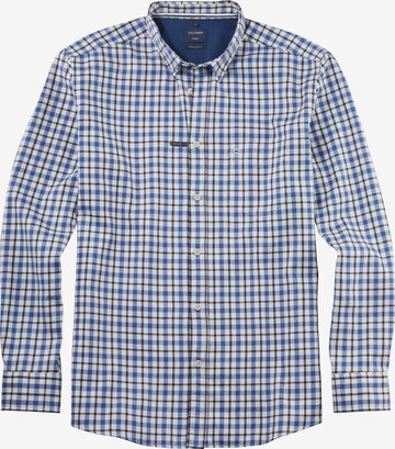 OLYMP Regular fit Overhemd in Blauw: voorkant