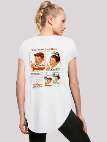 T-shirt 'Kellogg's Corn Flakes Cereal Box Children Retro' F4NT4STIC en blanc : devant