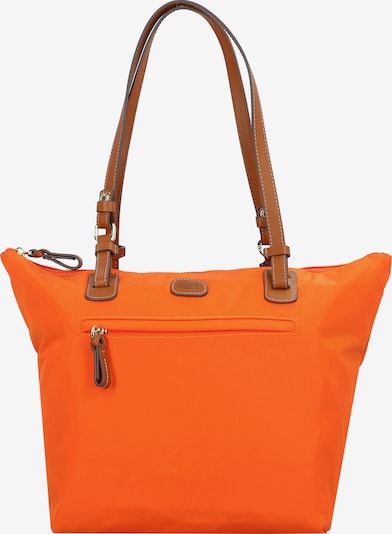 Bric's Cabas en noisette / orange fluo, Vue avec produit