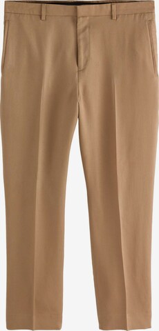 Next Regular Trousers with creases in Beige: front