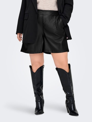 ONLY Carmakoma Regular Pants in Black: front