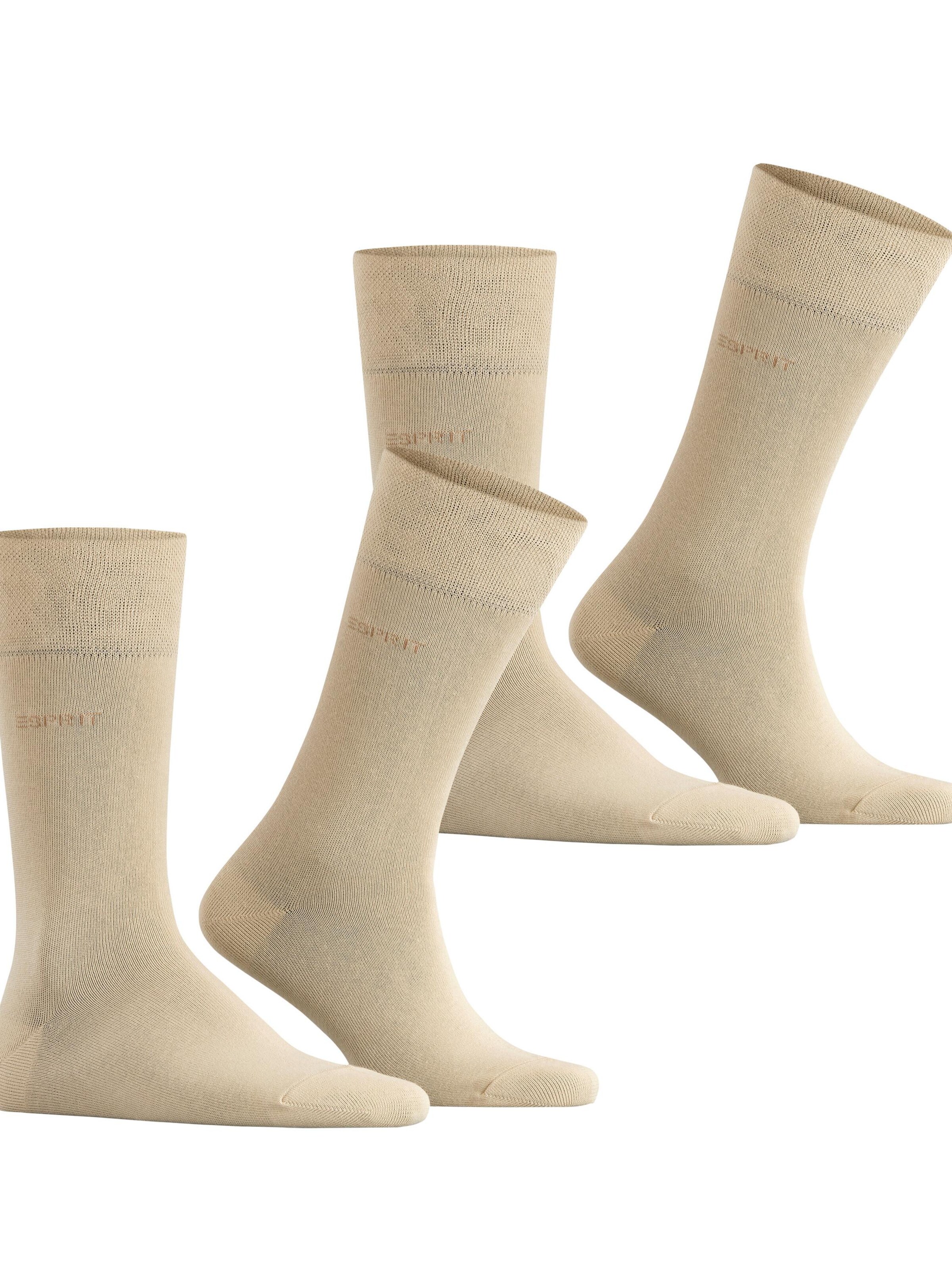 ESPRIT Socken 'Basic Easy 2-Pack'‌‌‌‌‌‌ in Beige