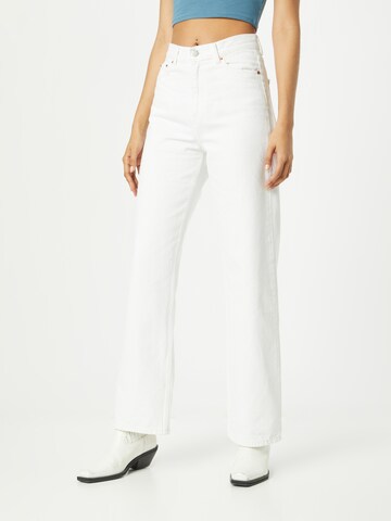 Dr. Denim Wide leg Jeans 'Echo' in White: front