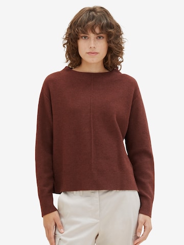 TOM TAILOR Sweater in Brown: front