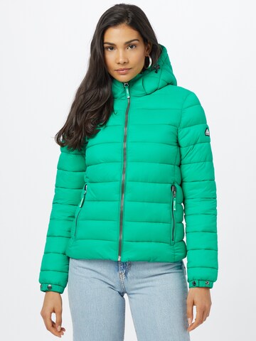 Geacă de iarnă 'Fuji' de la Superdry pe verde: față