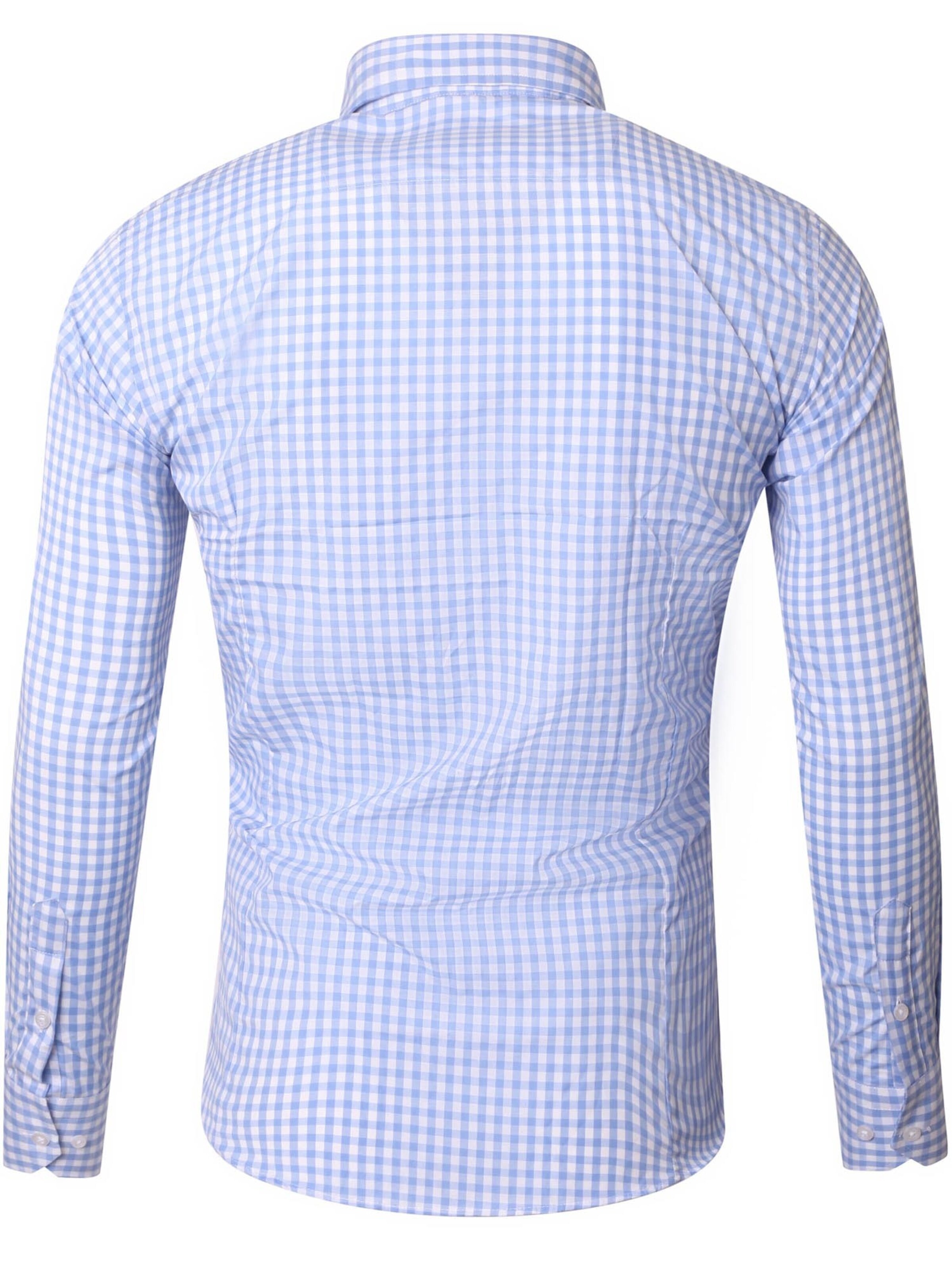 Reslad Slim fit Button Up Shirt 'RS7007' in Blue