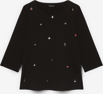 Haut Fiorella Rubino en noir : devant