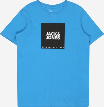 T-Shirt 'LOCK' Jack & Jones Junior en bleu : devant