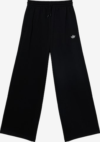 Wide Leg Pantalon ADIDAS ORIGINALS en noir : devant