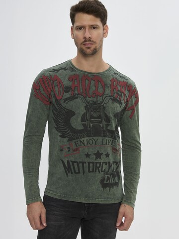 T-Shirt CIPO & BAXX en vert : devant