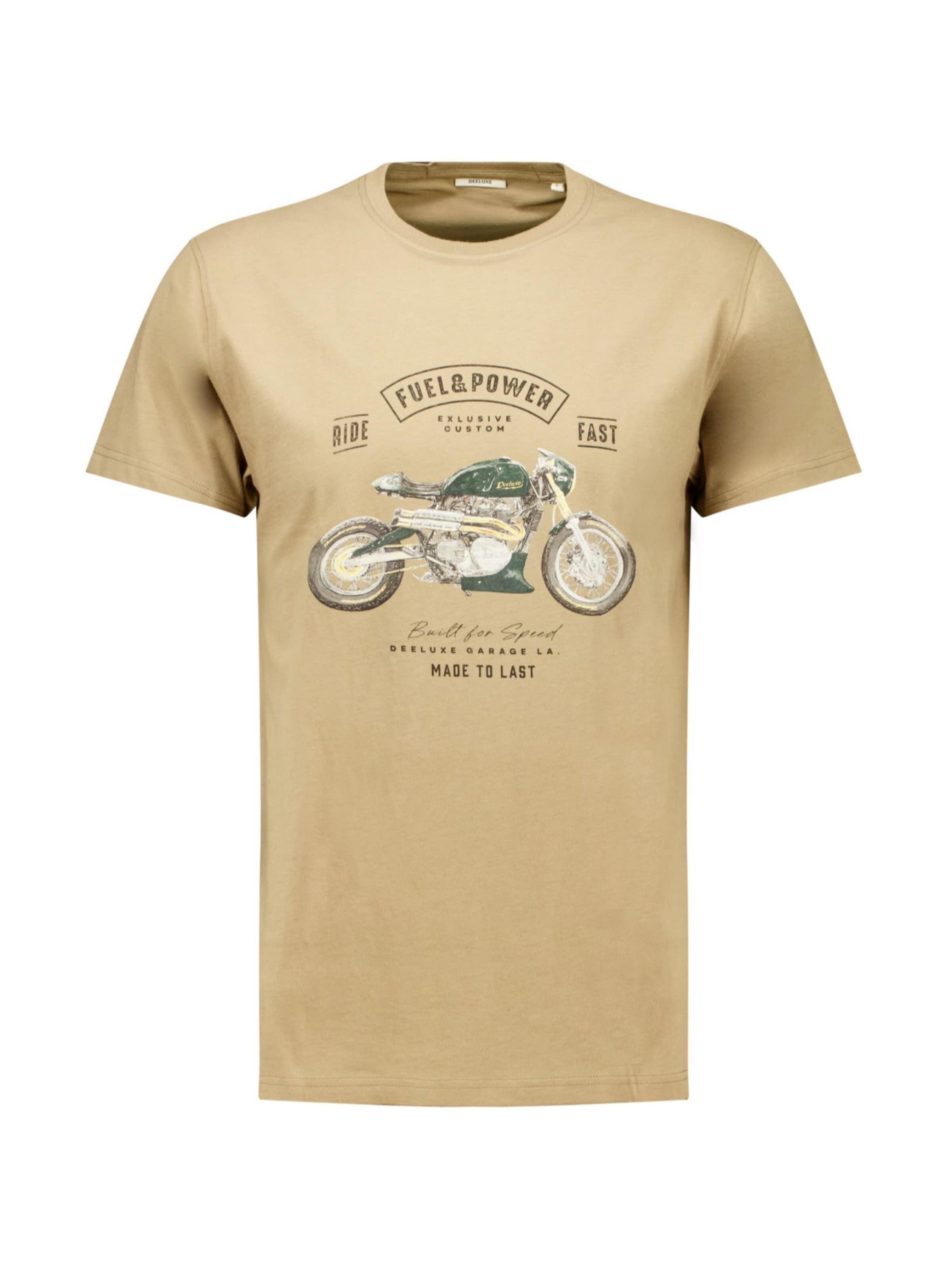 T-Shirt Deeluxe en beige : devant