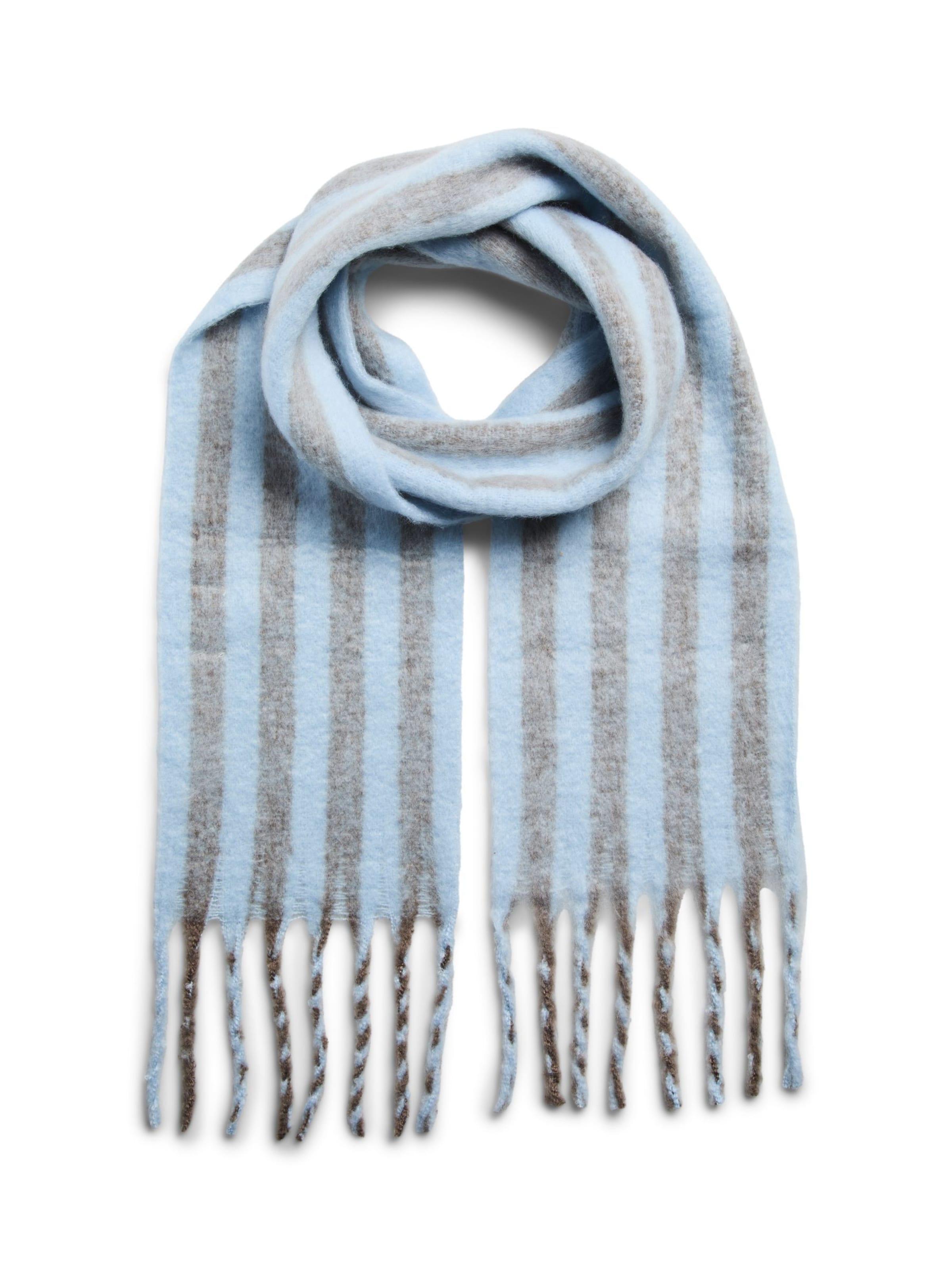 PIECES Scarf 'BEA' in Blue: front