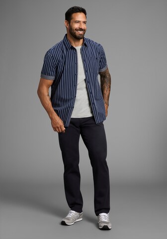 Man's World Comfort Fit Hemd in Blau