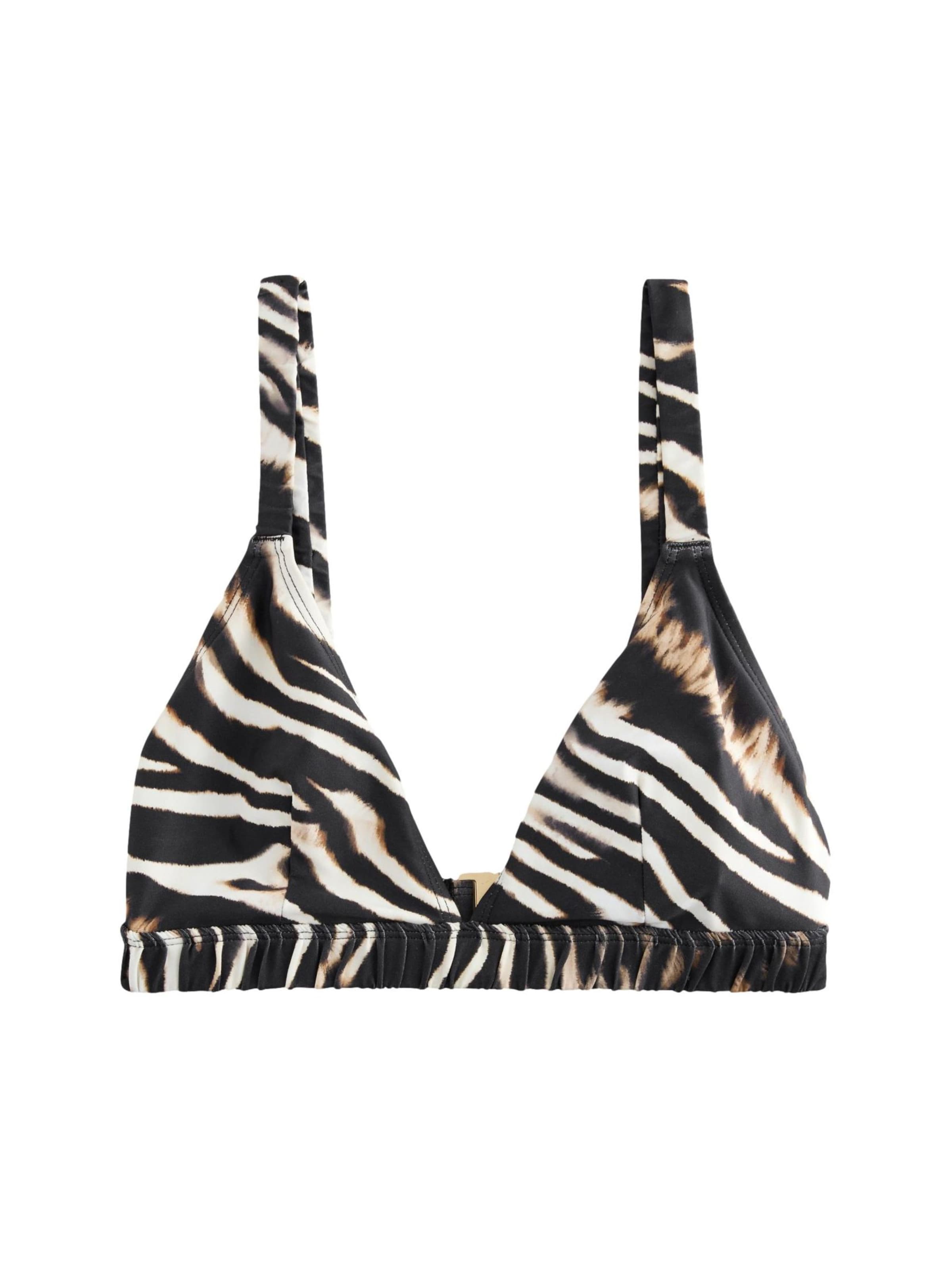 Next Сутиен с триъгълни чашки Горнище на бански в черно: отпред