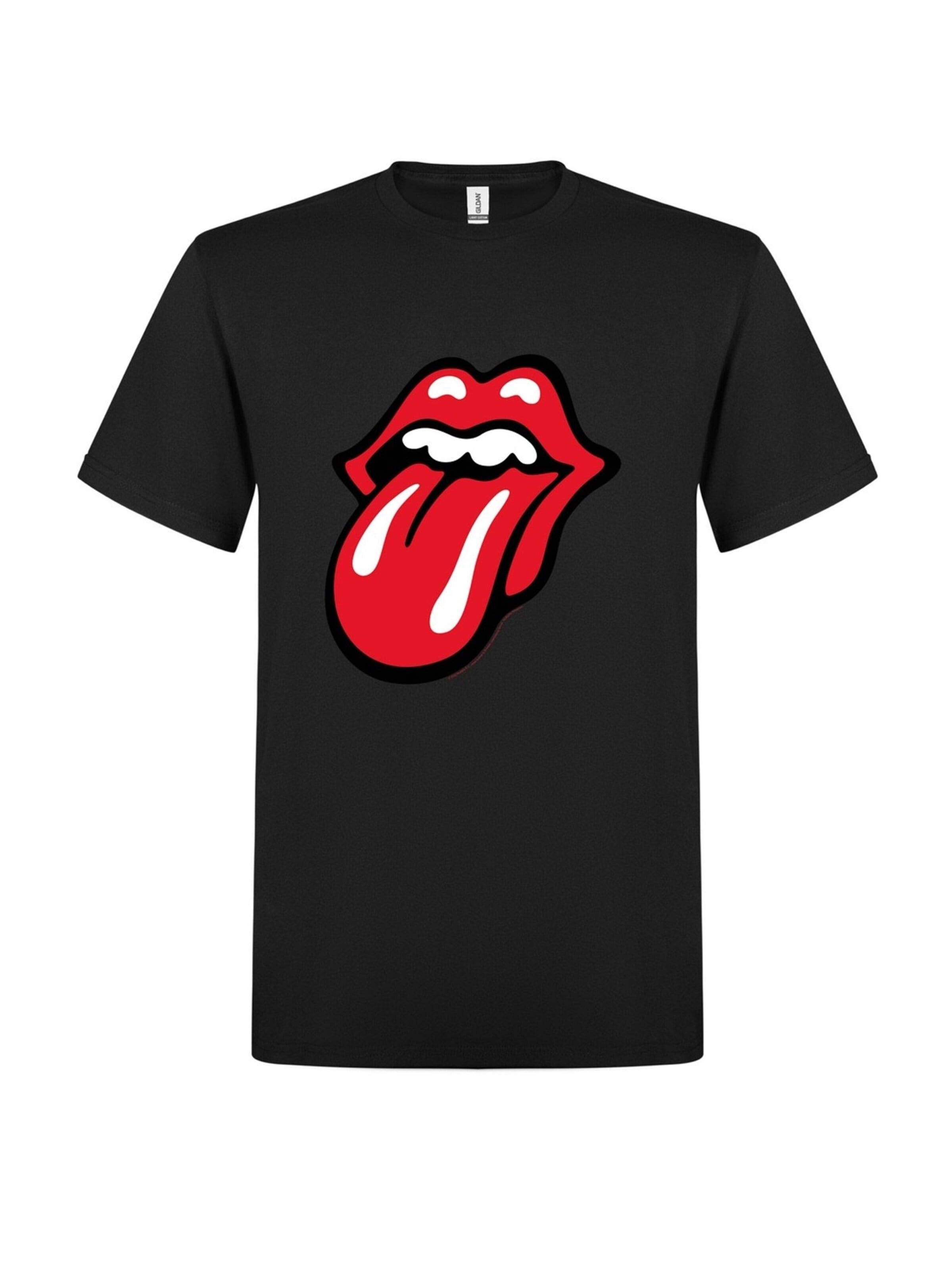 THE ROLLING STONES Shirt 'Classic Tongue' in Black: front