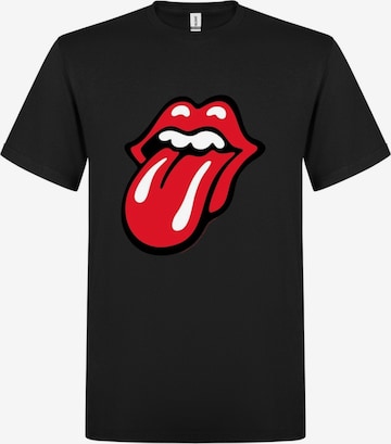 T-Shirt 'Classic Tongue' THE ROLLING STONES en noir : devant